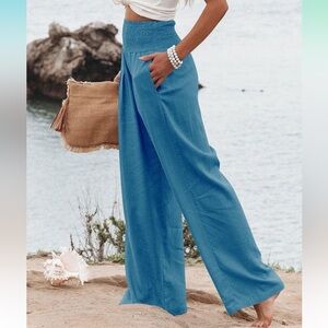Wide Leg Beach Pants